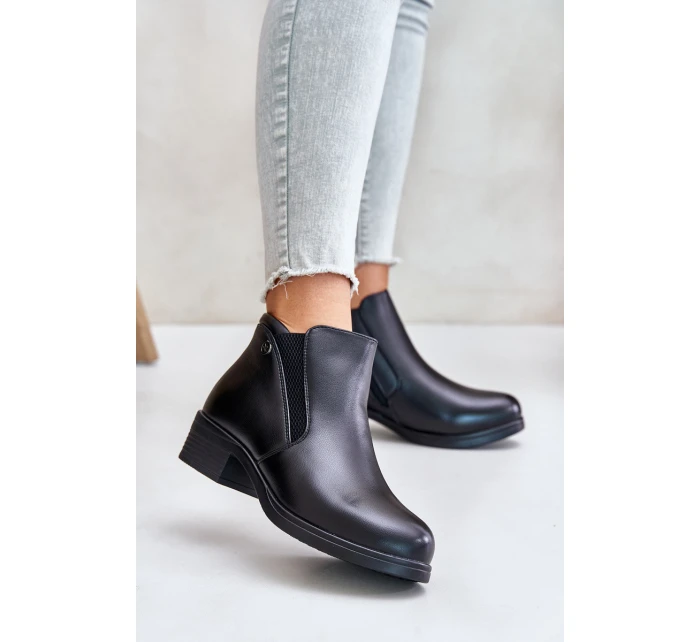 Boty S Nízkým Záhlavím Zateplené Kožešinou Vinceza 85150 Černé Boty S Nízkým Záhlavím Zateplené Kožešinou Vinceza 85150 Černé
