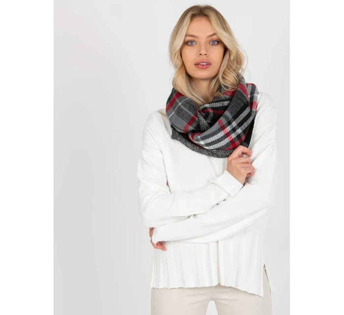 Tunelová šála AT KM 1402.20 šedá černá