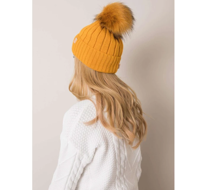 Dámská čepice JK CZ 8.71 tmavě žlutá