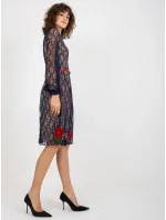 LK SK 507018 šaty.60P tmavě modrá LK SK 507018 šaty.60P tmavě modrá