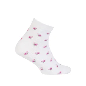 TENKÉ PONOŽKY BARVA 2-6 LET DÍVKY BÍLÁ 21-23