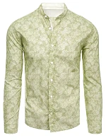 Pánská zelená košile FashionStreet DX2303