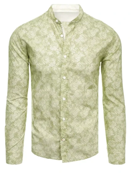 Pánská zelená košile FashionStreet DX2303