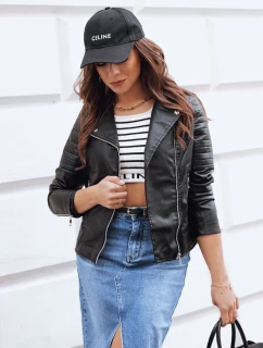 GLIMMERS dámská kožená bunda ramones černá FashionStreet TY3959