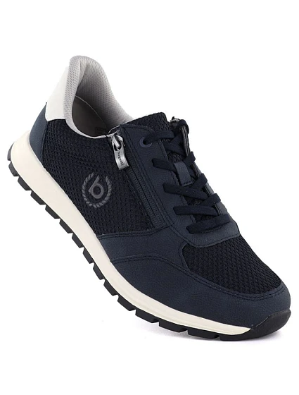 Pánské lehké tenisky na zip tmavě modré Bugatti 325-ATL02-2500-4100 Pánské lehké tenisky na zip tmavě modré Bugatti 325-ATL02-2500-4100