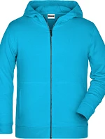 Daiber 8026K Dětská mikina s kapucí 02.826K turquoise