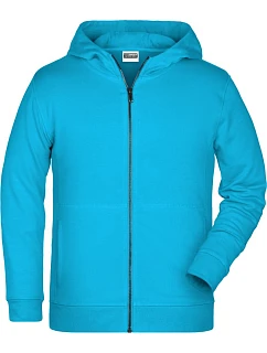 Daiber 8026K Dětská mikina s kapucí 02.826K turquoise