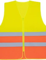 Korntex KXCMZ – Rhodes Hi-Vis síťovaná bezpečnostní vesta 76.XCMZ hi vis yellow/hi vis orange