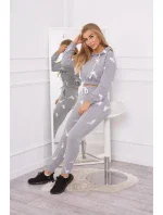 Sada s potiskem pistole šedá