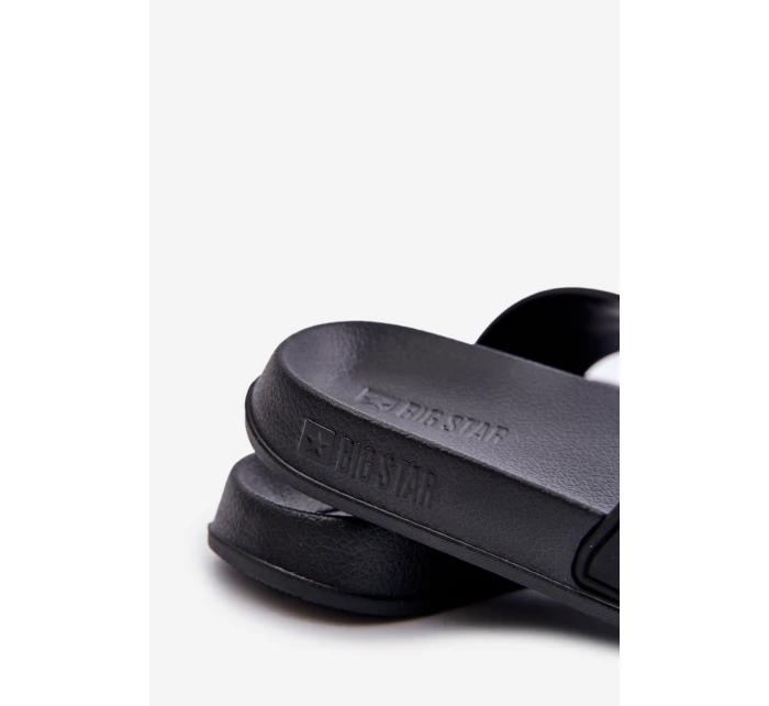 Pánské Pantofle S Logem Big Star OO174028 Černé