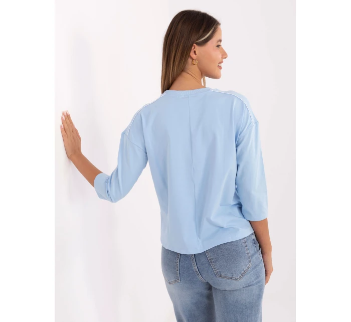Bluzka RV BZ model 21406700 jasny niebieski - FPrice