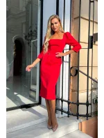 Dámské večerní šaty  červené  model 18284059 - BICOTONE