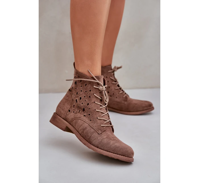 Šněrovací boty model 21954777 hnědé - S.Barski