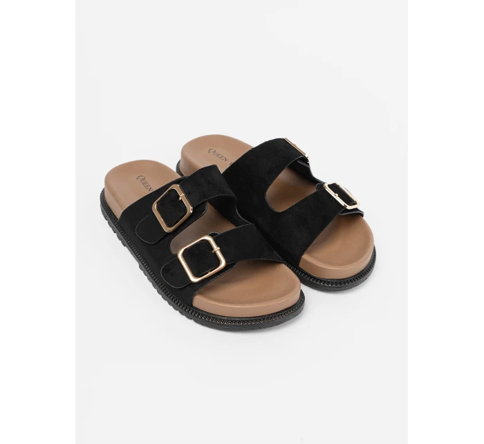 Trendy nazouváky dámské černé platforma Trendy nazouváky dámské černé platforma