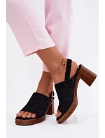 Sandály na podpatku  model 227914 Step in style