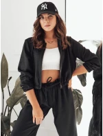 Dámská bunda bomber MADDIE černá FashionStreet RY2318 Dámská bunda bomber MADDIE černá FashionStreet RY2318