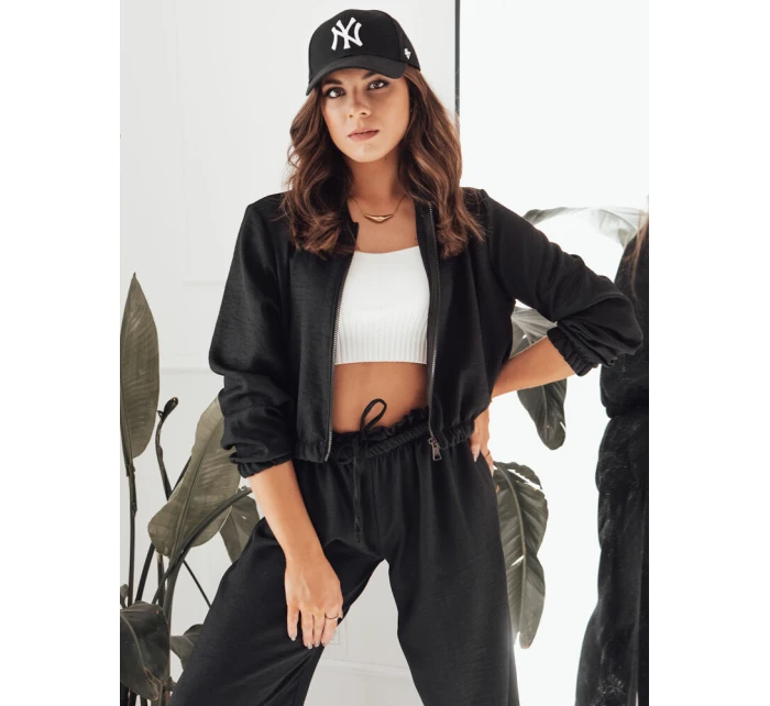 Dámská bunda bomber MADDIE černá FashionStreet RY2318 Dámská bunda bomber MADDIE černá FashionStreet RY2318