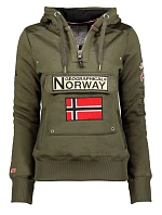Geografické Norsko Gymclass DB 054 M WW2491H/GN-Kaki mikina