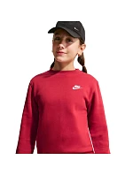 Dětská mikina Sportswear Club Fleece, červená, model 22309988 - NIKE