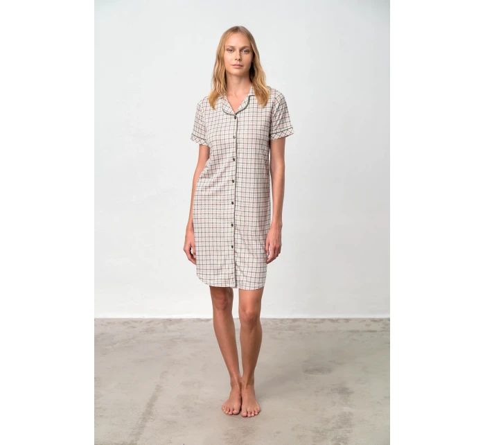 Kostkovaná noční košile –   model 18362917 - Vamp