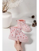 Dětské sněhule s růžové model 21762615 - Boto Dětské sněhule s růžové model 21762615 - Boto