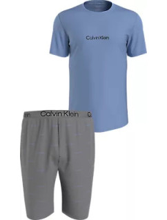 Spodní prádlo Pánské pyžamo S/S SHORT SET 000NM2183EN03 - Calvin Klein
