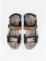 Stylové  sandály vícebarevné dámské bez podpatku