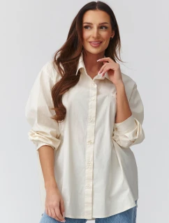 Košile s dlouhým rukávem  model 224101 Makadamia