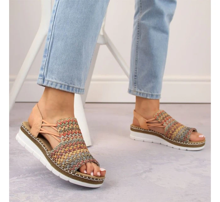 Pohodlné vícebarevné sandály W model 22033633 - Rieker