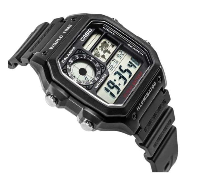 Pánské hodinky CASIO AE-1200WH-1AVDF + krabice Pánské hodinky CASIO AE-1200WH-1AVDF + krabice