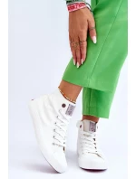 Dámské klasické vysoké tenisky Cross Jeans LL2R4086C Bílé Dámské klasické vysoké tenisky Cross Jeans LL2R4086C Bílé