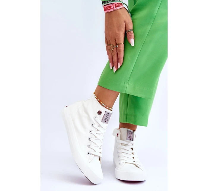 Dámské klasické vysoké tenisky Cross Jeans LL2R4086C Bílé Dámské klasické vysoké tenisky Cross Jeans LL2R4086C Bílé