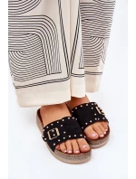 Dámské Pantofle Na Platformě S Přezkou A Černé model 21689950 - Boto