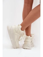 Dámské tenisky přírodní kůže  bílá model 21711773 - Goe