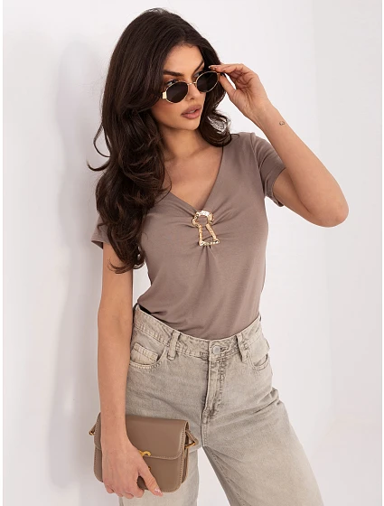 Bluzka IR BZ model 22097759 ciemny bezowy - FPrice