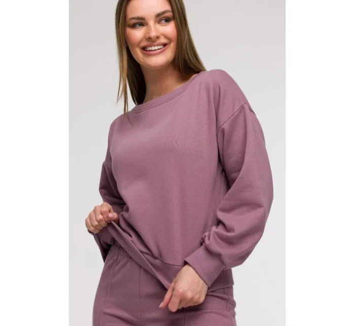model 21047201 Mikina s otevřenými zády heather - BeWear