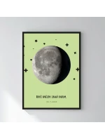 Personalizovaný magický fotoobraz v rámu - 30x40 - měsíční fáze Personalizovaný magický fotoobraz v rámu - 30x40 - měsíční fáze