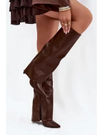 Kozačky na podpatku  model 218093 Step in style