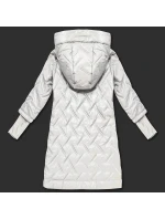 kurtka z kapturem  ecru model 21304755 - HONEY WINTER
