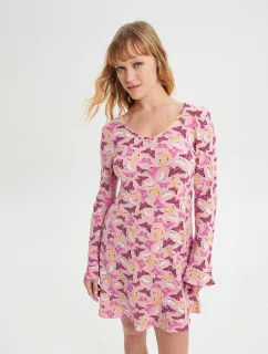 Noční košile s dlouhými rukávy model 18936352 - Vamp