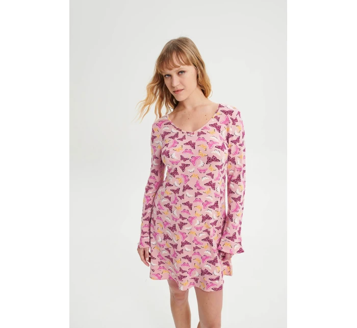 Noční košile s dlouhými rukávy model 18936352 - Vamp