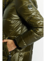 Monnari Kabáty Dámský péřový kabát s prošíváním Bottle Green