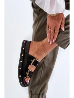 Dámské pantofle na platformě Big Star Černá