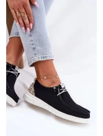 Dámské lehké látkové polobotky McKeylor – černé