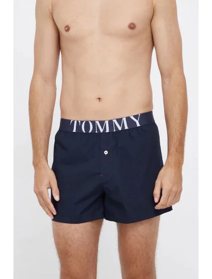 Pánské šortky na spaní UM0UM02394 - 0G1 - Tmavě modrá - Tommy Hilfiger