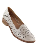 Dámské prolamované zlaté polobotky model 22015154 - Potocki