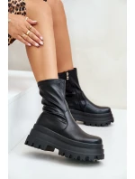 Boty Na Masivní Platformě Černé Florinara Boty Na Masivní Platformě Černé Florinara