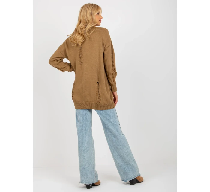 Dámský kardigan LC SW model 18140213 velbloudí - FPrice