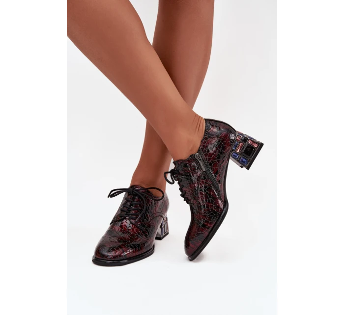 Polobotky na podpatku model 218695 Step in style Polobotky na podpatku model 218695 Step in style