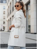 VERMONT dámský přechodový kabát s vázáním světle šedý FashionStreet NY0581